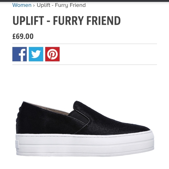 Sketcher Fur leather Furry Friend platform sneaker 7.5 - Picture 12 of 12